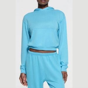 Skims French Terry Modal Classic Hoodie In Cyan Size S Nwot